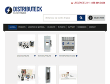 Tablet Screenshot of distributeck.com